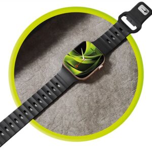 Mobile Origin apyrankė III, juodos spalvos - Apple Watch 49mm/46mm/45mm/44mm - Image 9