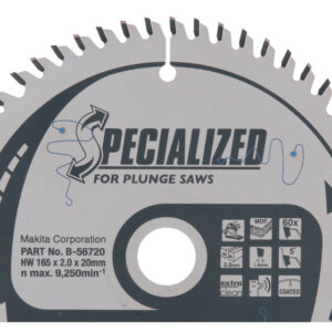 MAKITA DISKINIS PJŪKLAS 165x20x40z EFFICUT MDF/LAMINATAS/MEDIENA