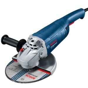 BOSCH KAMPINIS ŠLIFUOKLIS 230mm/2200W GWS 2200-230 ŠVELNUS PALEIDIMAS