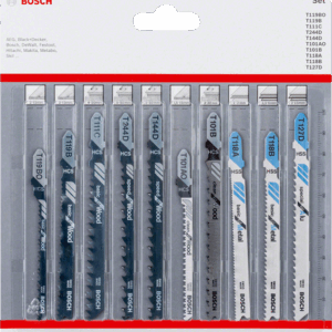 BOSCH PJŪKLELIS T RINKINYS MEDIENA/METALAS 10vnt