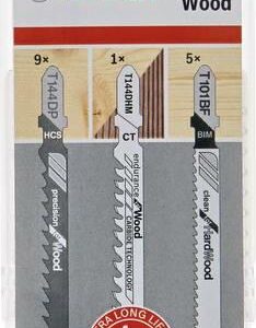 BOSCH PJŪKLELIS T RINKINYS WOOD 15vnt....