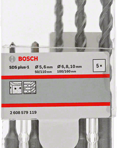 BOSCH GRĄŽTAS SDS PLUS-1 RINKINYS 5/6/6/8/10