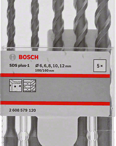 BOSCH GRĄŽTAS SDS PLUS-1 RINKINYS 6/6/8/10/12
