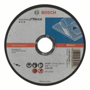 BOSCH PJOVIMO DISKAS METALUI 125mm x 1,6mm x 22mm STANDARD FOR METAL