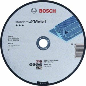 BOSCH PJOVIMO DISKAS METALUI 230mm x 1,9mm x 22mm STANDARD FOR METAL