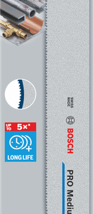 BOSCH PJŪKLELIS S PRO S1237BEF 1,1 x 25 x 300mm /5vnt.