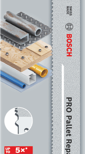 BOSCH PJŪKLELIS S PRO S1135VFR 1,25 x 19 x 225mm /5vnt. PALLET REPAIR