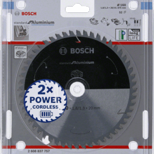 BOSCH DISKINIS PJŪKLAS STANDARD ALUMINIUM ACCU 160x20x52z - Image 1
