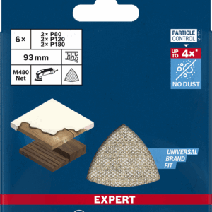 BOSCH ŠLIFAVIMO TINKLELIS 93mm EXPERT M480 6vnt