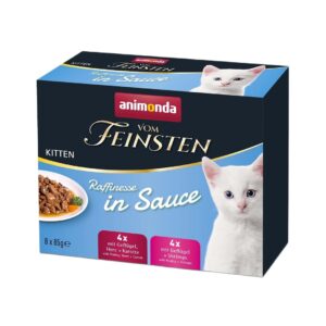 ANIMONDA Vom Feinsten Kitten Raffinesse in sauce - šlapias kačių maistas - 8x85g