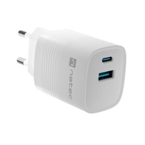 NATEC RIBERA GAN ĮKROVIKLIS 1X USB-A + 1X USB-C 30W BALTAS - Image 3