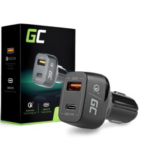 Green Cell CAD33 mobiliojo įrenginio kroviklis Juoda Vidaus