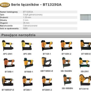 BOSTITCH vinys BT13 25mm 5M 18GA