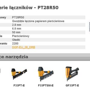 BOSTITCH VINYS PT 33` 50mm ŽIEDINĖS 2,2M