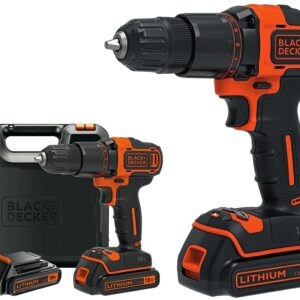 BLACK+DECKER AKUMULIATORINIS SUKTUVAS 18V BDCDD186KB 40Nm 2x1,5Ah LAGAMINAS