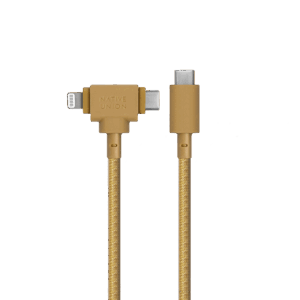 Native Union Belt Universal kabelis (USB-C – Lighting/USB-C) 1.5m, kraft - Image 3