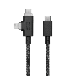 Native Union Belt kabelis Duo Pro (USB-C - USB-C, Lightning) 2,4m, 240w, cosmos - Image 4