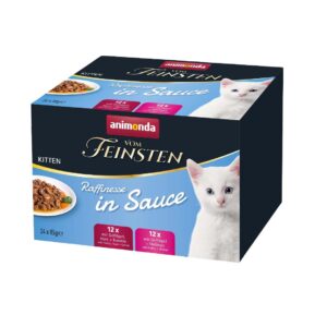 ANIMONDA Vom Feinsten Kitten Raffinesse in sauce - šlapias kačių maistas - 24x85g