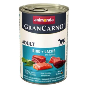 ANIMONDA GranCarno Adult Salmon and spinach - šlapias maistas šunims - 400g