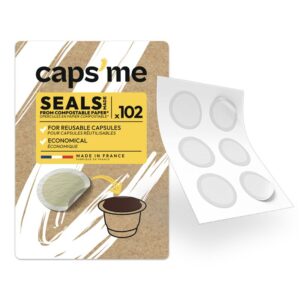 CAPSME Nespresso paper lids x102