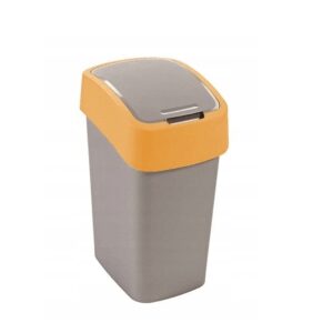 CURVER ŠIUKŠLIADĖŽĖ "FLIP BIN" 25L /SIDABRINĖ/ ORANŽINĖ