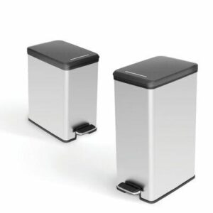 CURVER ŠIUKŠLIADĖŽĖ SLIM BIN 25L /IML METALIZUOTA