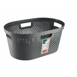 CURVER SKALBINIŲ KREPŠYS RECYCLED 40L /TAMSIAI PILKAS