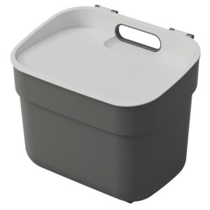 CURVER ŠIUKŠLIŲ RŪŠIAVIMO DĖŽĖ 5L /TAMSIAI PILKA/ ŠVIESIAI PILKA