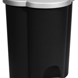 CURVER ŠIUKŠLIŲ RŪŠIAVIMO DĖŽĖ 3 TALPYKLOS 40L /JUODA/ SIDABRINĖ