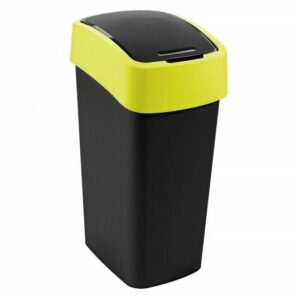 CURVER ŠIUKŠLIADĖŽĖ "FLIP BIN" 9L /JUODA/ GELTONA