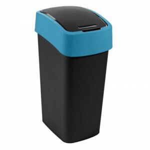 CURVER ŠIUKŠLIADĖŽĖ "FLIP BIN" 25L /JUODA/ MĖLYNA - Image 1