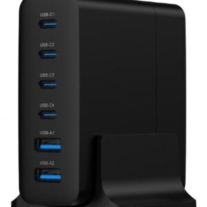 Gembird TA-UC-2A4C-PD75-01-BK mobiliojo įrenginio kroviklis Universalus Juoda AC Spartusis įkrovimas Vidaus - Image 3