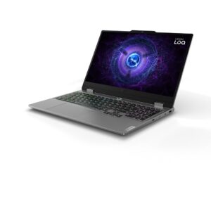 Lenovo LOQ 15IAX9 i5-12600HX 15,6 colių FHD IPS 300 nitų 144 Hz AG 16 GB DDR5 4800 SSD 512 GB GeForce RTX 4050_6 GB LAN kamera 720p 60 Wh Win11 Luna Grey - Image 2