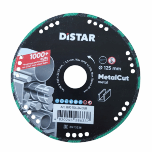 DISTAR DEIMANTINIS DISKAS METAL CUT 125 x 1,5/1,2 x 22,2mm METAL CUT