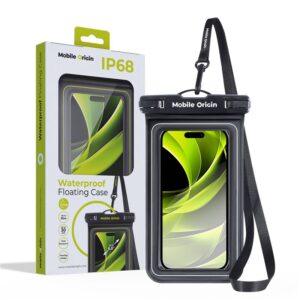 Mobile Origin vandeniui atsparus plūduriuojantis dėklas 6,5", juodos spalvos/baltos spalvos
