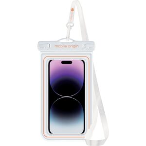 Mobile Origin vandeniui atsparus plūduriuojantis dėklas 6,5", baltos spalvos/oranžinės spalvos - Image 10