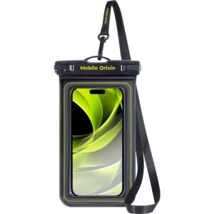 Mobile Origin vandeniui atsparus plūduriuojantis dėklas 6,8", juodos spalvos/žalios spalvos - Image 8