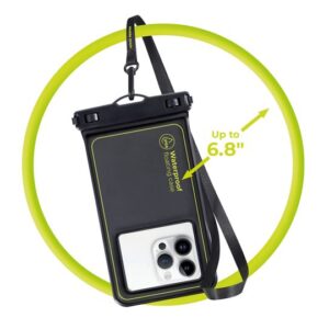 Mobile Origin vandeniui atsparus plūduriuojantis dėklas 6,8", baltos spalvos/juodos spalvos - Image 3