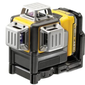 DEWALT LINIJINIS LAZERIS 12V DCE089D1R 15m 3x360° 1x2,0Ah RAUDONAS