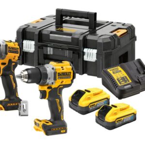 DEWALT KOMPLEKTAS COMBO 18V DCK2051H2T (DCD800, DCF850) 2x5,0Ah POWERSTACK TSTAK