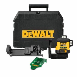 DEWALT LINIJINIS LAZERIS 18V DCLE34031N 40m 3x360° ŽALIAS