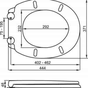 FALA WC DANGTIS SU LĖTO NUSILEIDIMO MECHANIZMU 2in1 PP-O SU VAIKIŠKA SĖDYNE, NUIMAMAS - Image 2