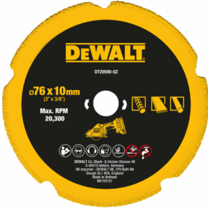 DEWALT universalus pjovimo diskas 76x9,5mm, skirtas DCS438