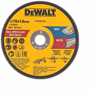 DEWALT Pjovimo diskas metalui 76x1,6mm, skirtas DCS438 /3vnt.