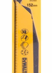 DEWALT PJŪKLELIO GELEŽTĖ SABELINIAM PJŪKLUI 152x1,8-2,5mm /5vnt. UNIVERSALI