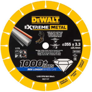 DEWALT DEIMANTINIS DISKAS METALUI 355x3,3x25,4mm
