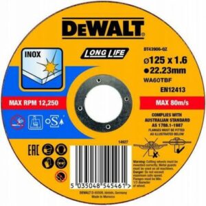 DEWALT PJOVIMO DISKAS METALUI 125x1,6mm - Image 1