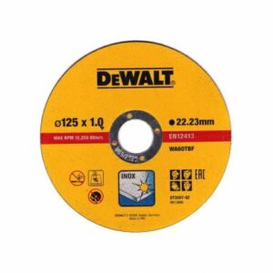 DEWALT PJOVIMO DISKAS METALUI 125x1,0mm /10vnt. METALINĖ DĖŽUTĖ - Image 1