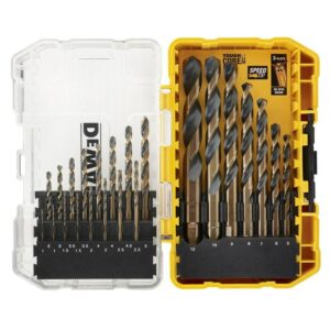 DEWALT METALO GRĄŽTŲ HSS-G RINKINYS 23vnt. BLACK & GOLD