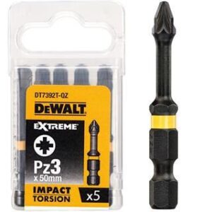 DEWALT SMŪGINIS ANTGALIS PZ3x50 /5vnt. EXTREME IMPACT TORSION